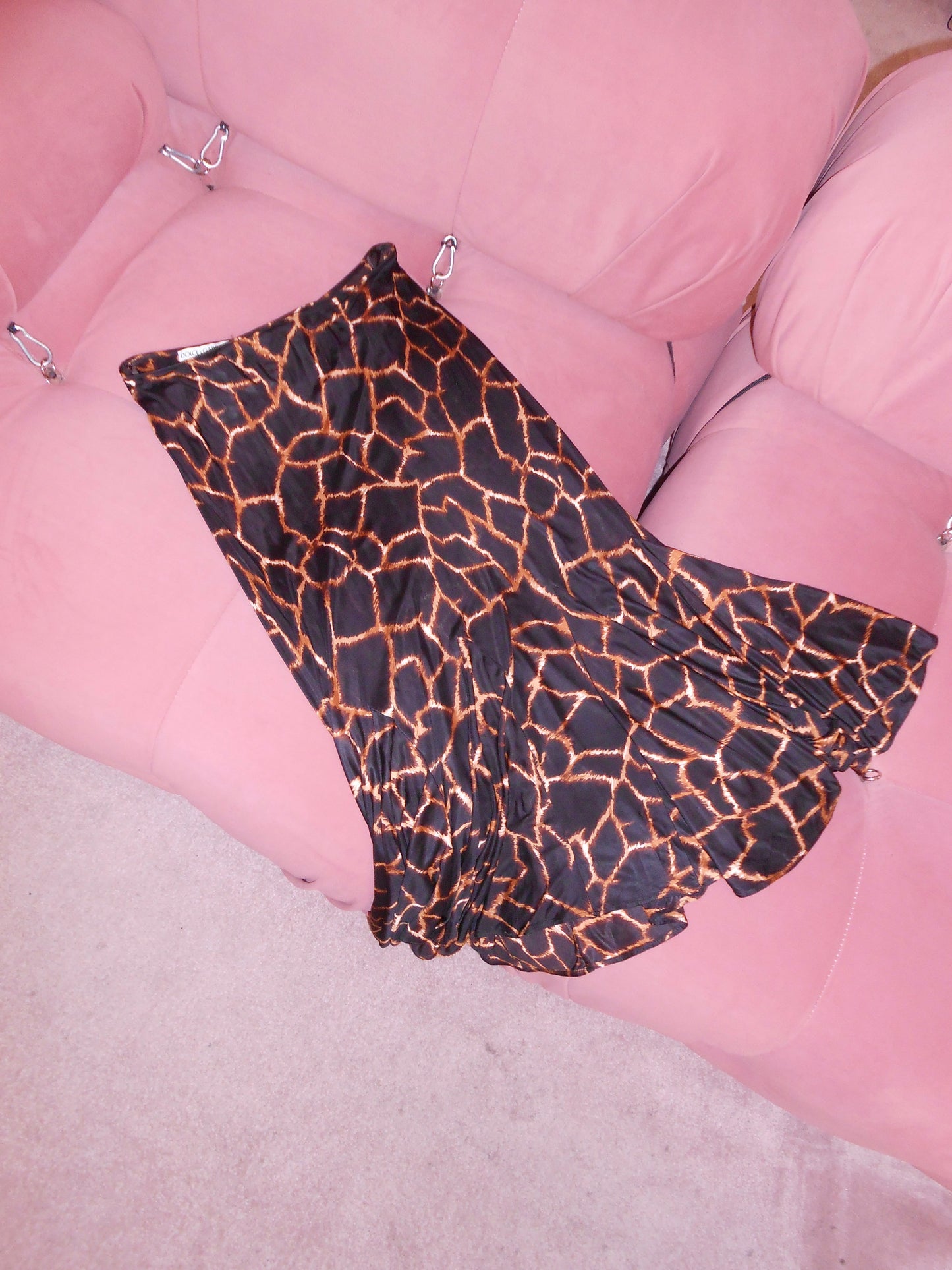 DOLCE & GABBANA 1990S GIRAFFE PRINT SKIRT