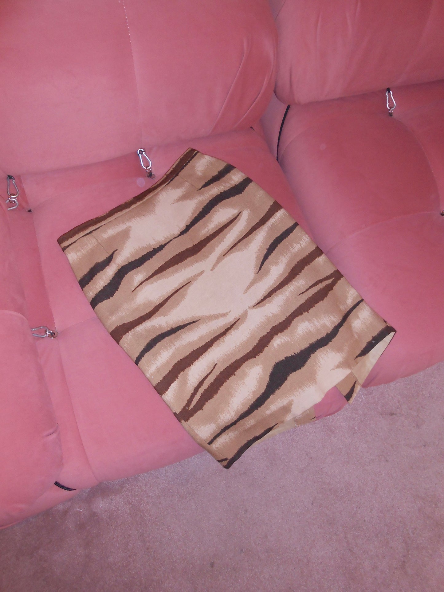 VALENTINO EARLY 2000S TIGER WOOL SKIRT