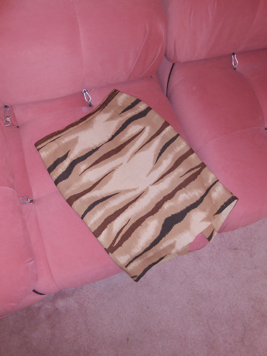 VALENTINO EARLY 2000S TIGER WOOL SKIRT