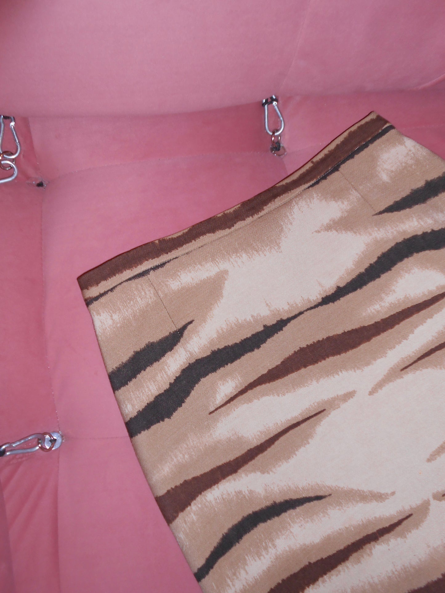 VALENTINO EARLY 2000S TIGER WOOL SKIRT