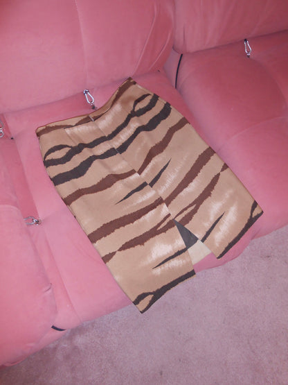 VALENTINO EARLY 2000S TIGER WOOL SKIRT