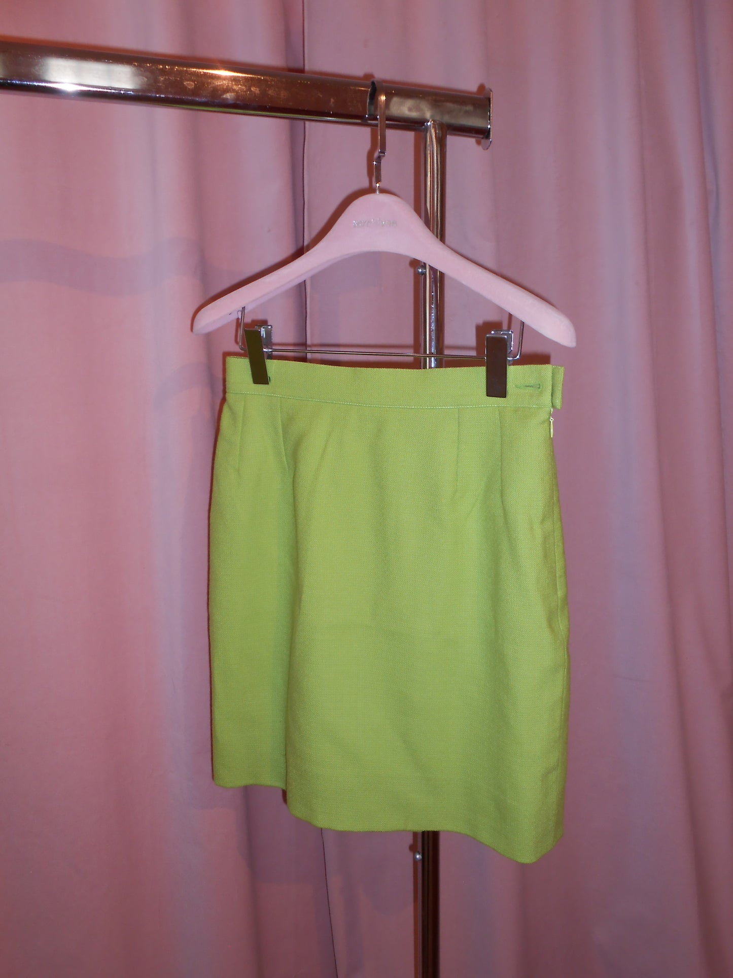 YVES SAINT LAURENT VARIATION SS 1996 GREEN SKIRT SUIT