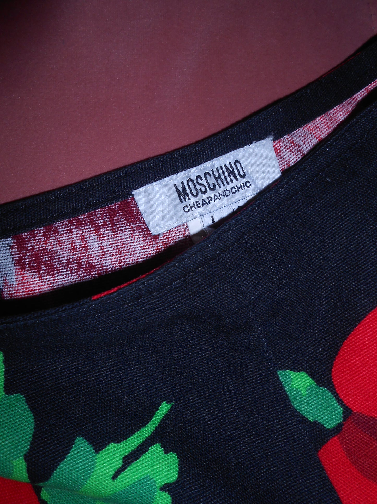 MOSCHINO CHEAP & CHIC	1990S LINEN FLORAL TROUSERS