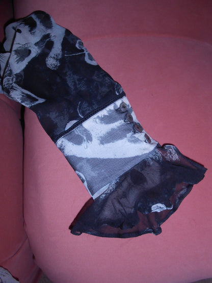 JOHN GALLIANO EARLY 2000S PRINTED GEORGETTE BLOUSE
