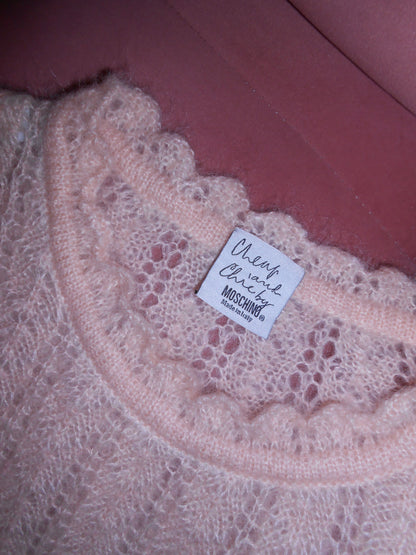 MOSCHINO CHEAP & CHIC	1990S MOHAIR RUFFLE SWEATER