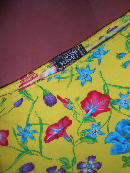GIANNI VERSACE	1990S BOAT NECK PRINTED TOP