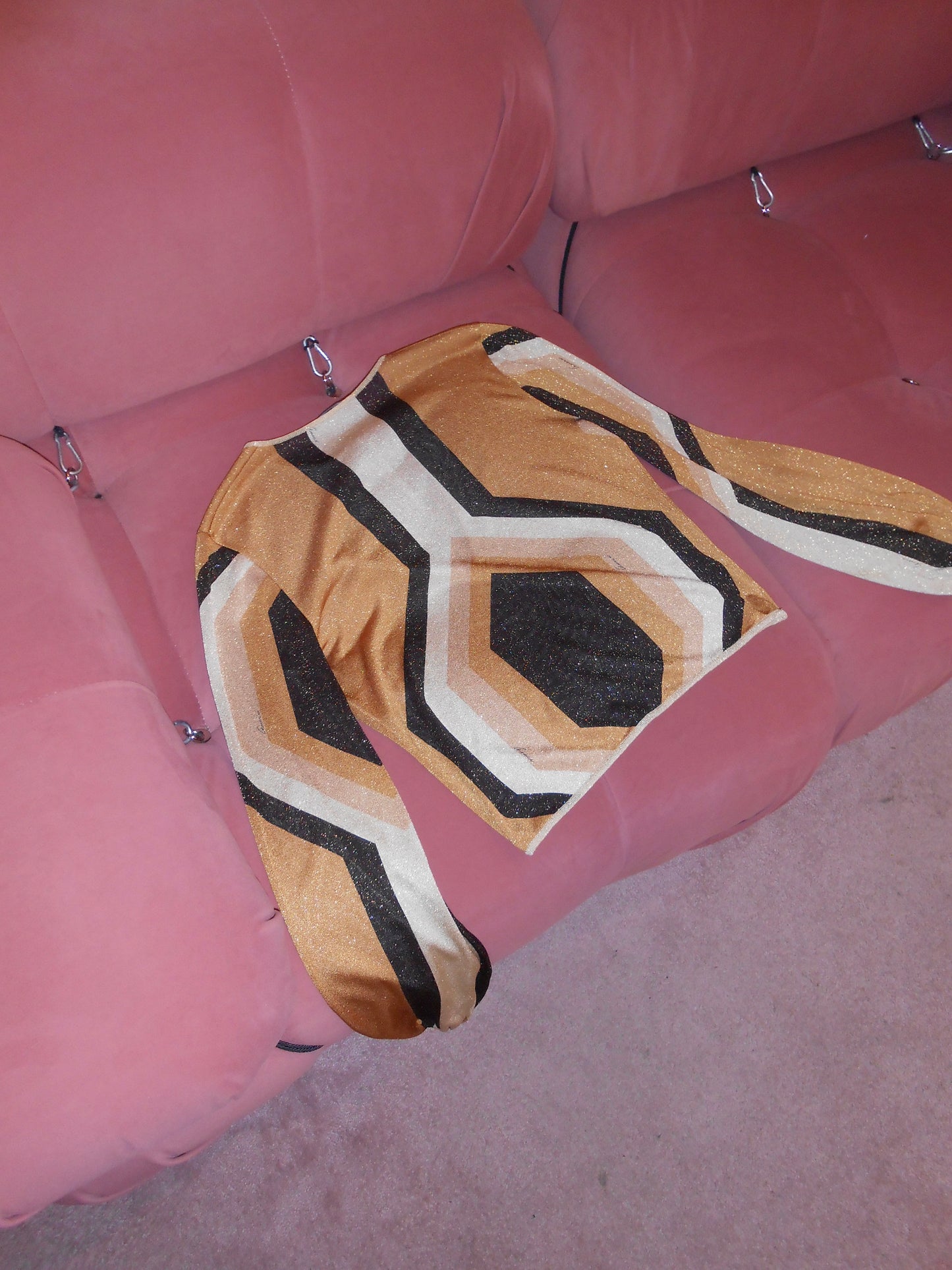 GUCCI BY TOM FORD FW 2000 LUREX GEOMETRIC BLOUSE
