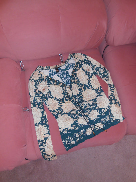 ROBERTO CAVALLI EARLY 2000S PRINTED TOP