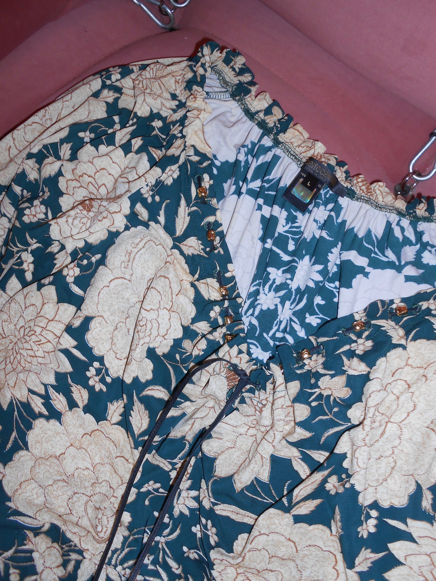 ROBERTO CAVALLI EARLY 2000S PRINTED TOP