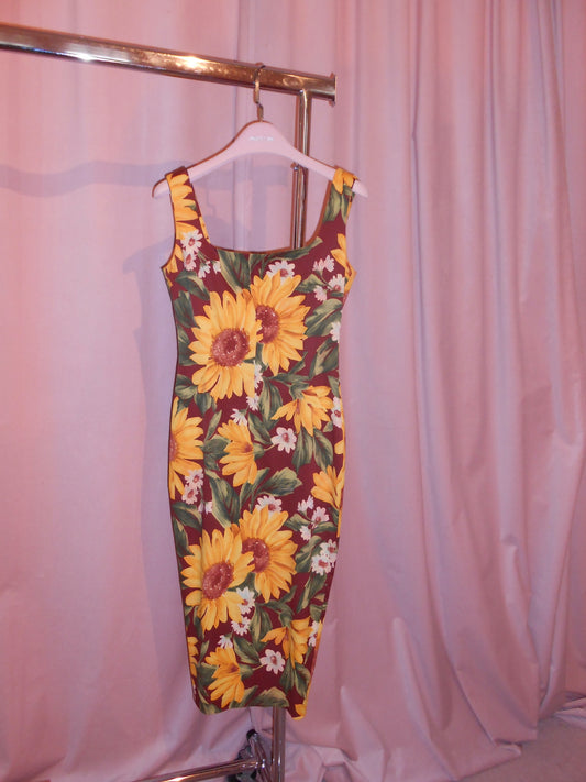 DOLCE & GABBANA 1990S SUNFLOWER DRESS