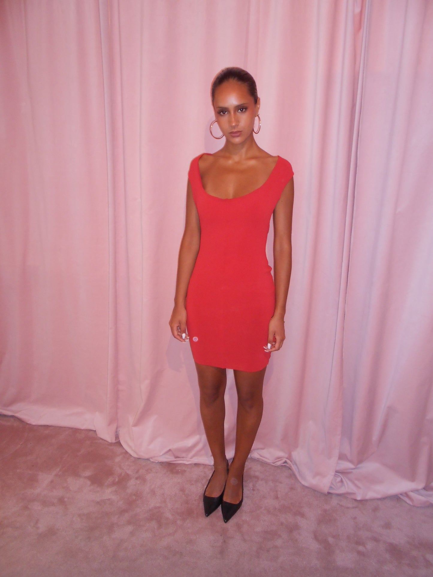 ALAIA SS 1989 OPEN BACK MINI DRESS