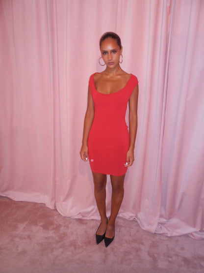 ALAIA SS 1989 OPEN BACK MINI DRESS