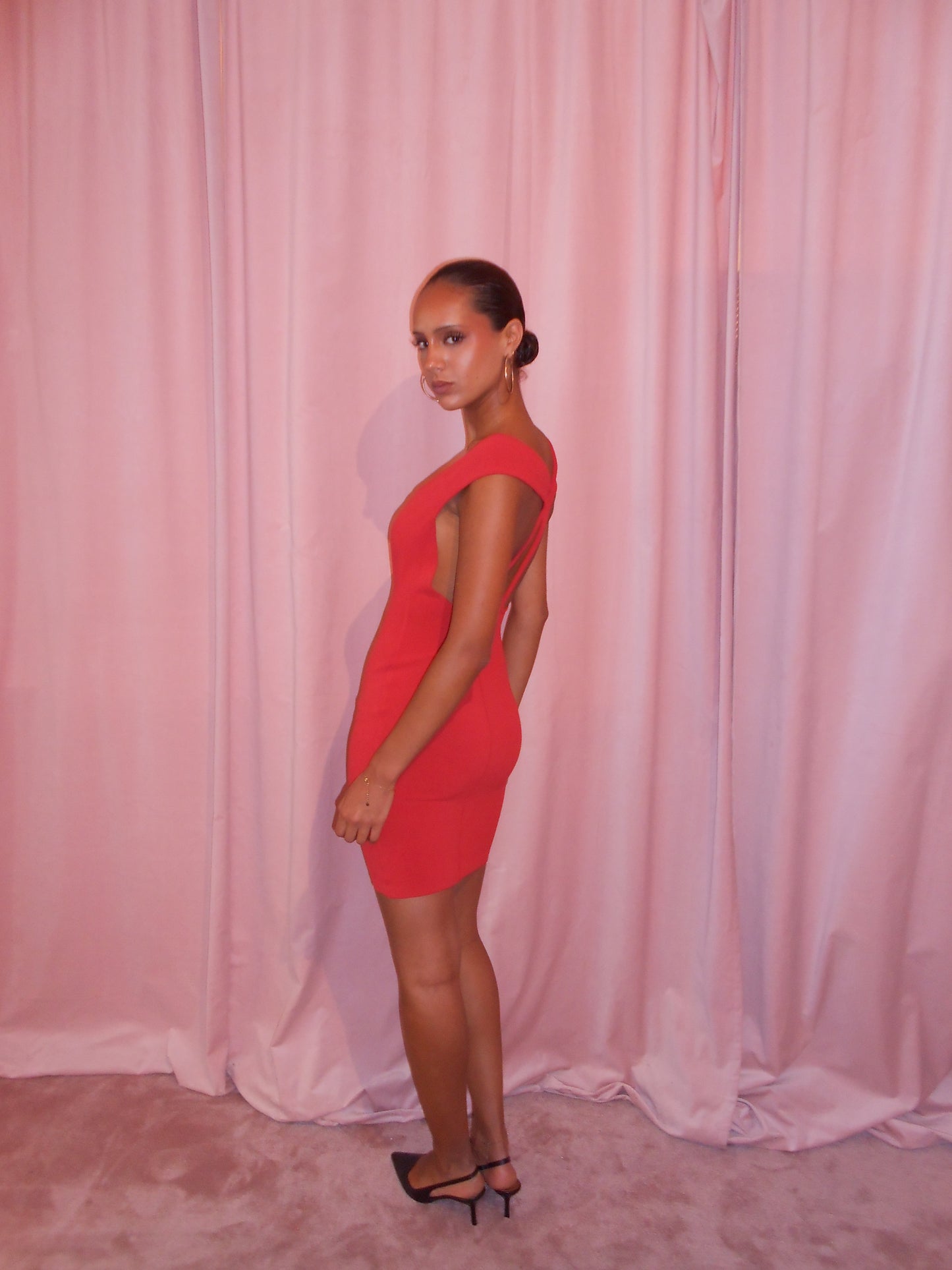 ALAIA SS 1989 OPEN BACK MINI DRESS