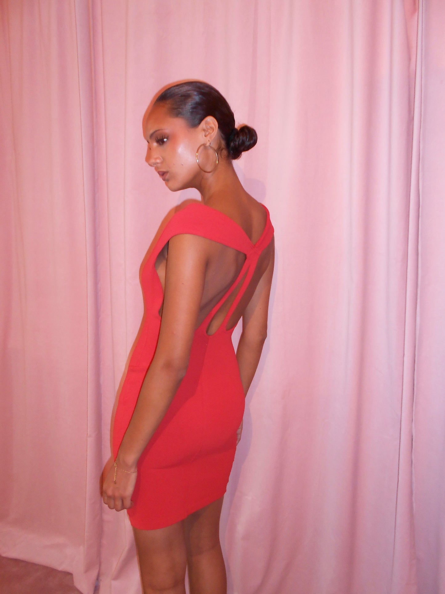 ALAIA SS 1989 OPEN BACK MINI DRESS