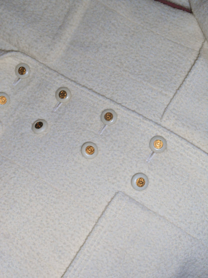 CHANEL BY KARL LAGERFELD SS 1994 TWEED DOUBLE BREASTED SKIRT SUIT