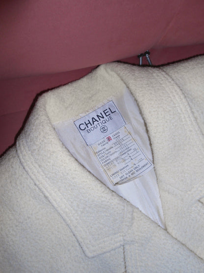 CHANEL BY KARL LAGERFELD SS 1994 TWEED DOUBLE BREASTED SKIRT SUIT