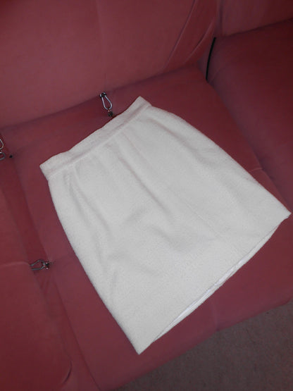 CHANEL BY KARL LAGERFELD SS 1994 TWEED DOUBLE BREASTED SKIRT SUIT