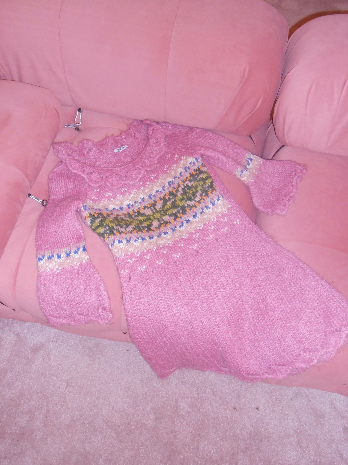 MOSCHINO JEANS EARLY 2000S MOHAIR SWEATER DRESS