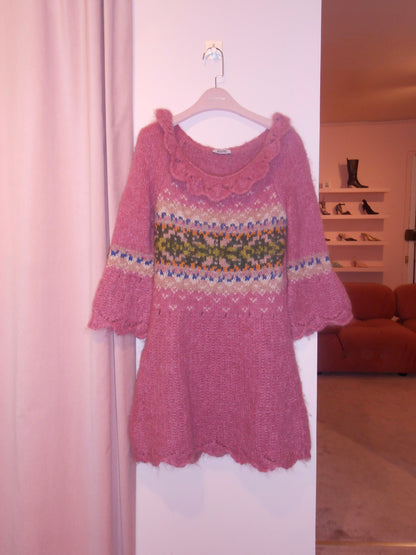 MOSCHINO JEANS EARLY 2000S MOHAIR SWEATER DRESS