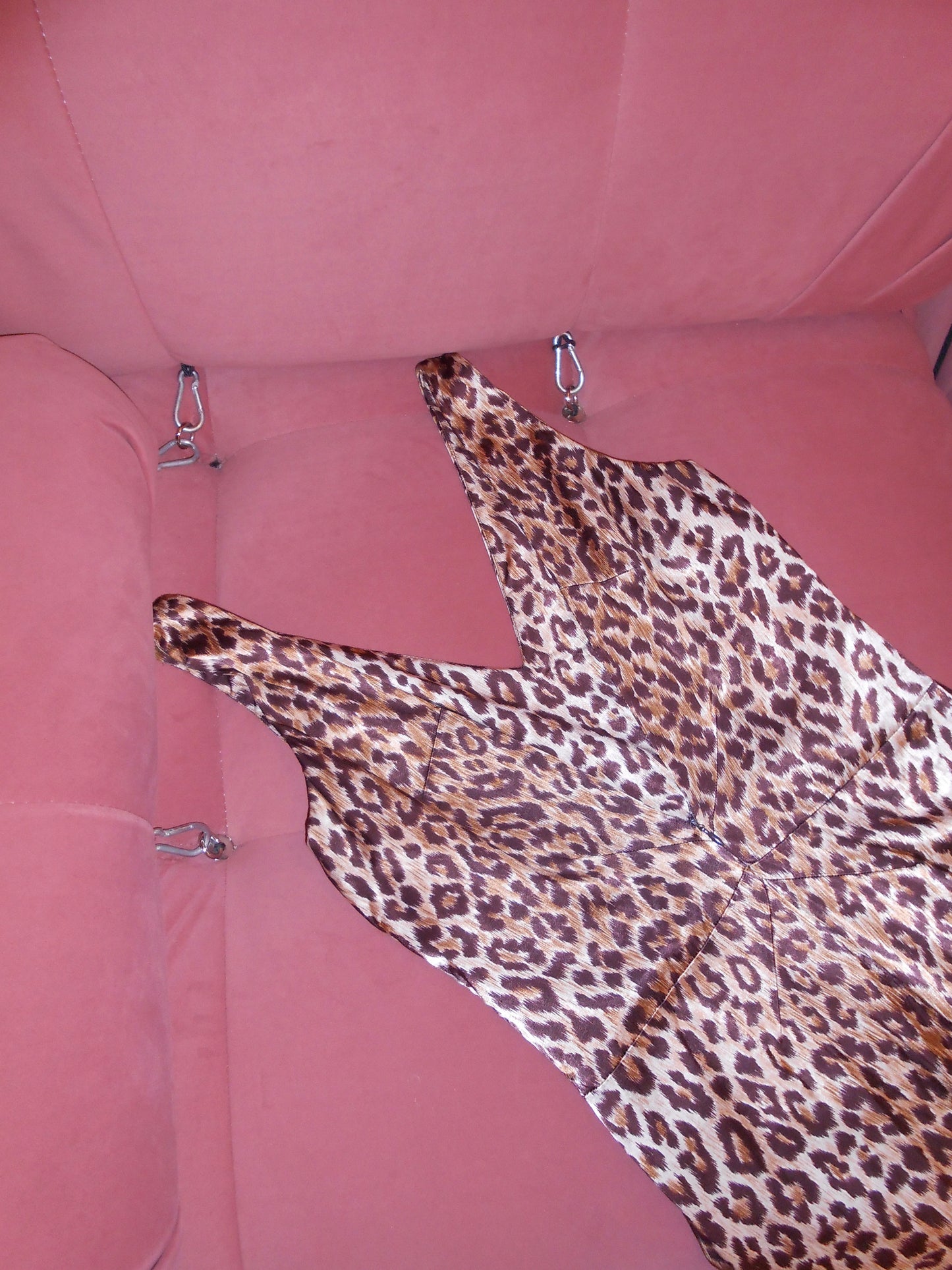 DOLCE & GABBANA EARLY 2000S SATIN LEOPARD DRESS