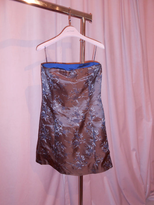 GIVENCHY VISION 1990S SATIN BUSTIER DRESS
