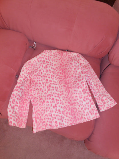 MOSCHINO CHEAP & CHIC	EARLY 2000S PINK LEOPARD JACKET