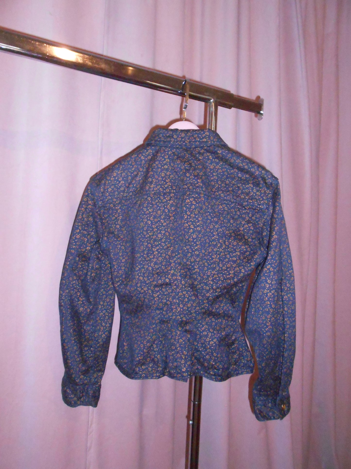 GAULTIER JUNIOR SS 1988	PRINTED DENIM HOURGLASS JACKET