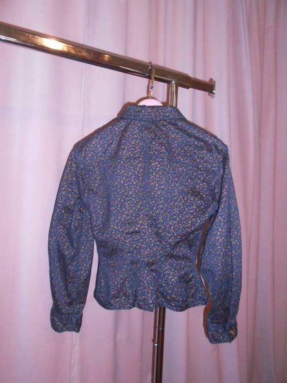 GAULTIER JUNIOR SS 1988	PRINTED DENIM HOURGLASS JACKET