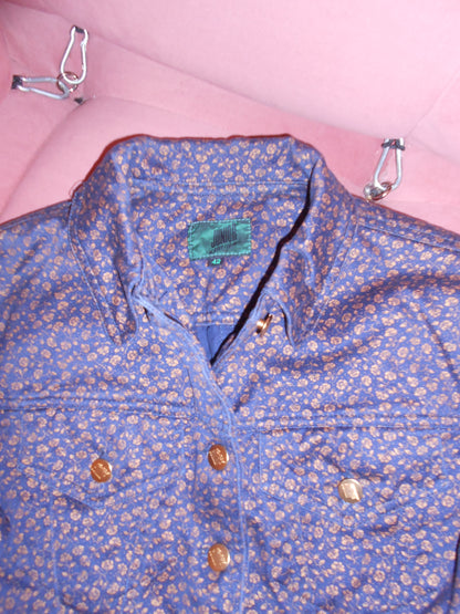 GAULTIER JUNIOR SS 1988	PRINTED DENIM HOURGLASS JACKET