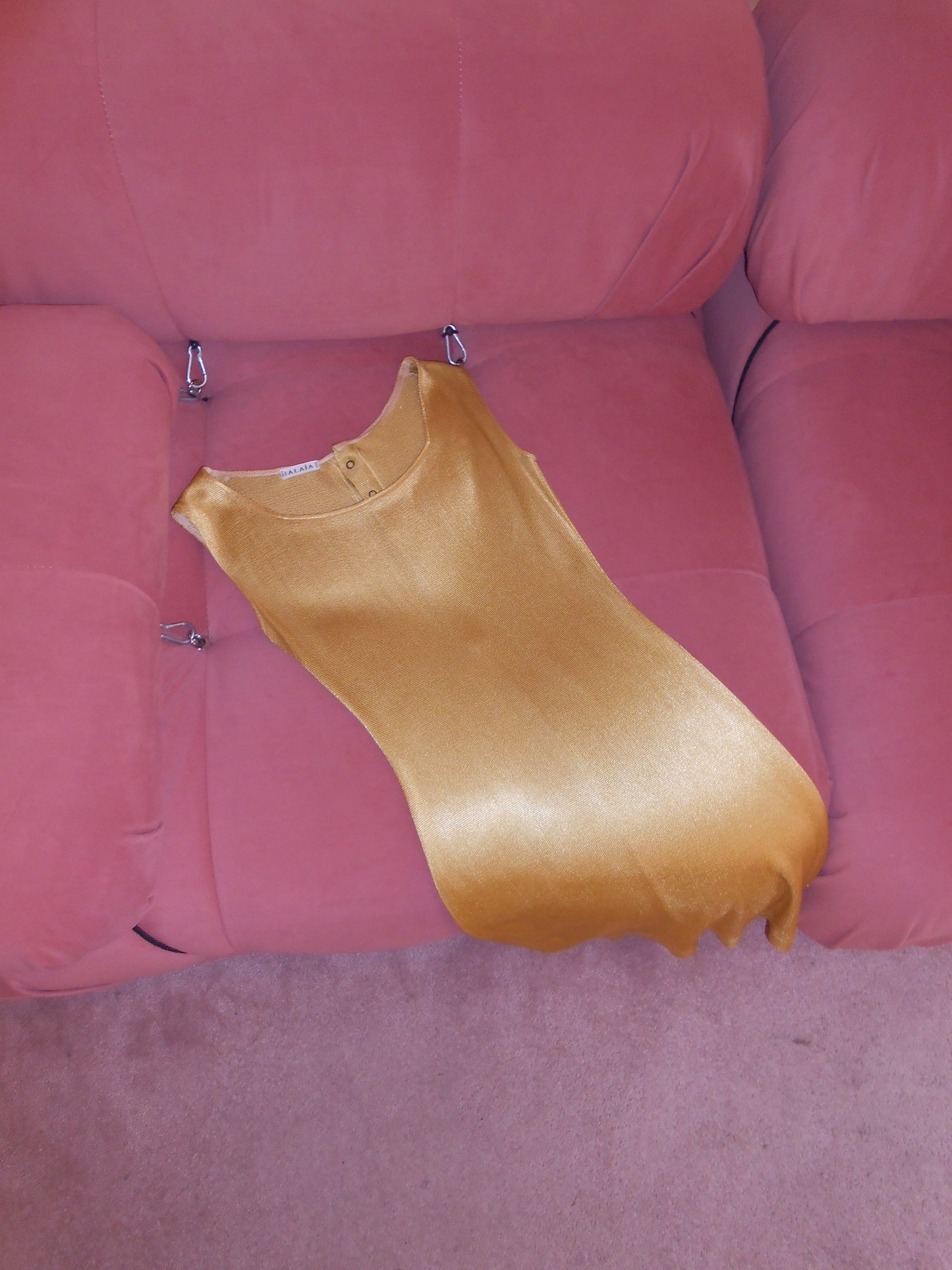 ALAIA SS 1986 GOLD KNIT DRESS