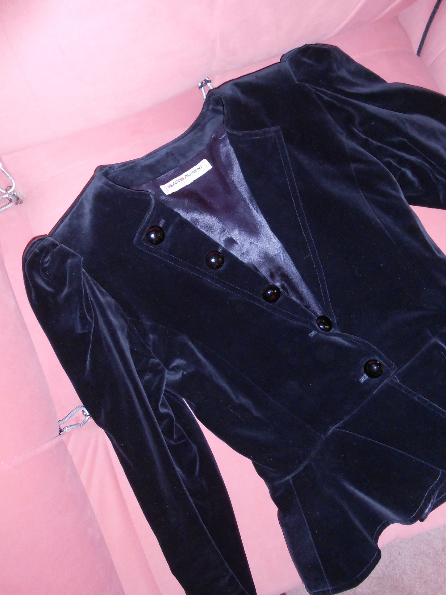 YVES SAINT LAURENT 1980S VELVET JACKET