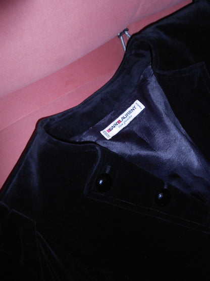 YVES SAINT LAURENT 1980S VELVET JACKET