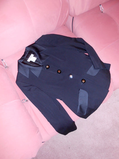 YVES SAINT LAURENT 1990S WOOL JACKET WITH GOLD BUTTONS