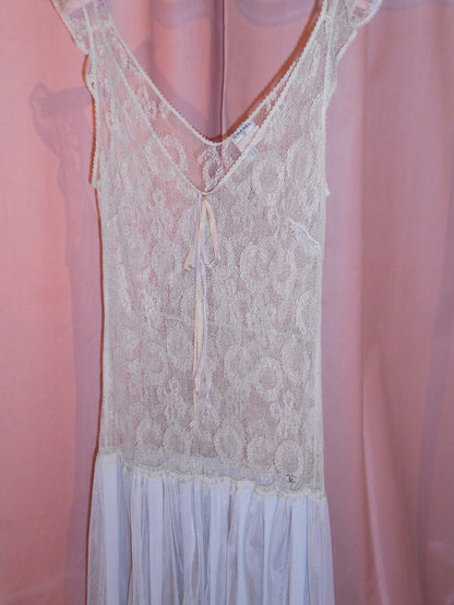 CHANEL BY KARL LAGERFELD SS 2005 LACE SHEER DRESS