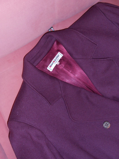 YVES SAINT LAURENT 1980S WOOL CROPPED JACKET