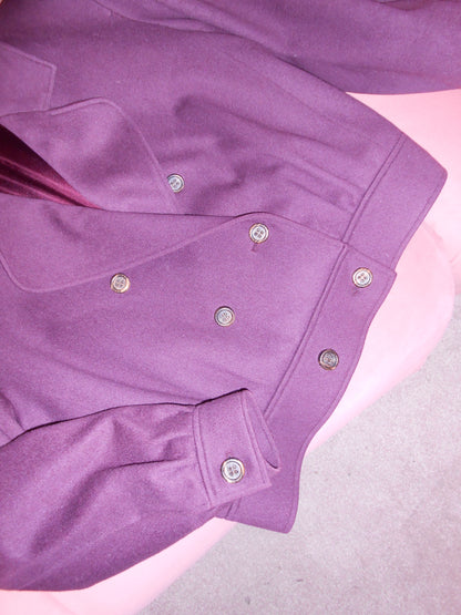 YVES SAINT LAURENT 1980S WOOL CROPPED JACKET