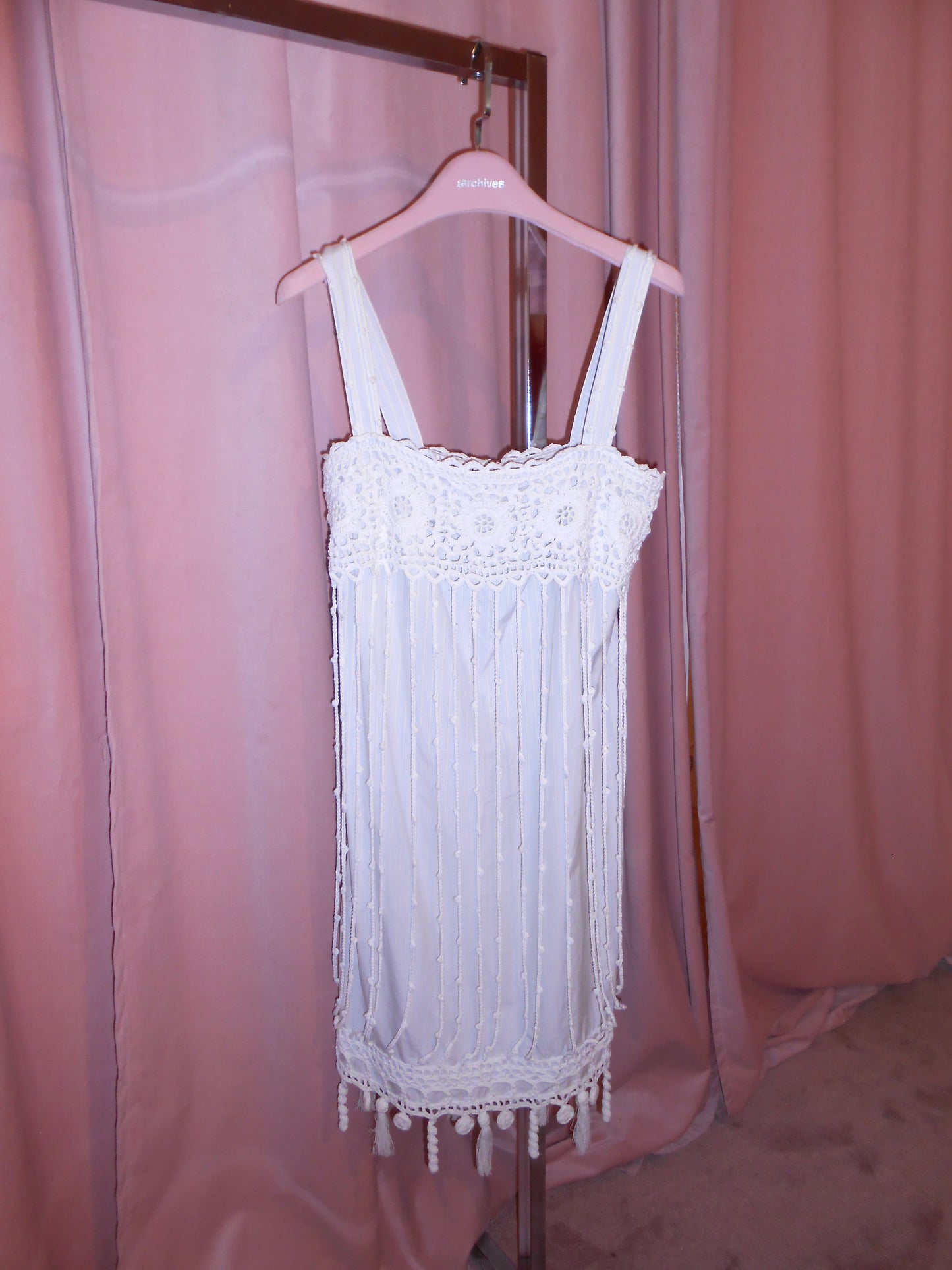 CHANEL BY KARL LAGERFELD SS 2005 COTTON & CROCHET DRESS