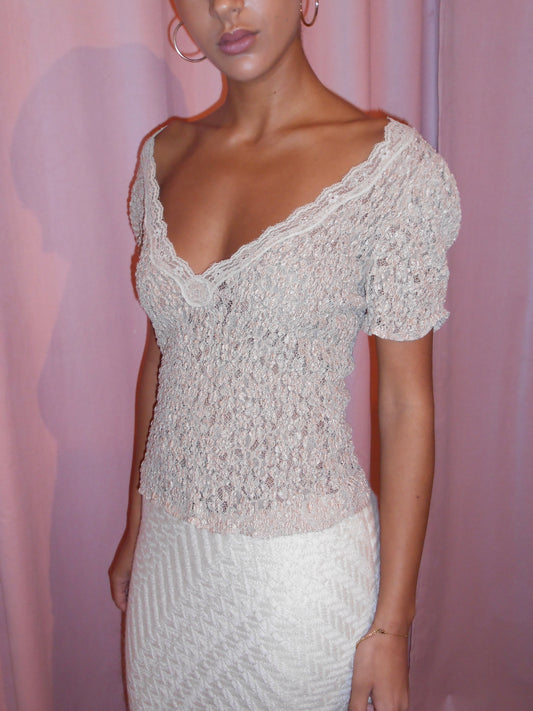 LOLITA LEMPICKA SS 2001	LACE TOP