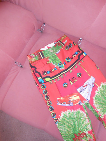 GIANNI VERSACE	SS 1993	MIAMI PRINTED JEANS