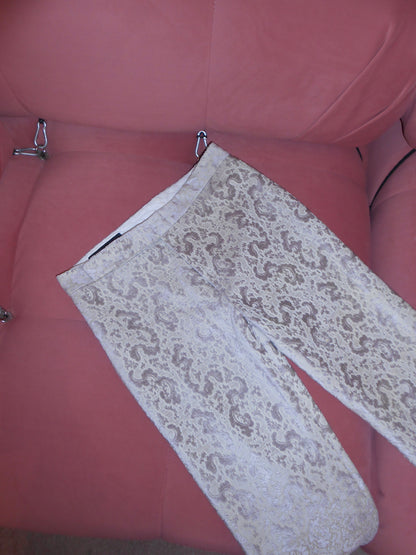 GUCCI BY TOM FORD	SS 2000	VELVET DAMASK PRINT TROUSERS