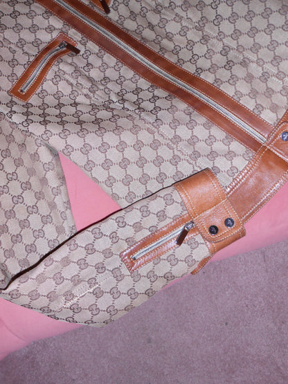 GUCCI BY TOM FORD SS 2000 MONOGRAM MOTO JACKET