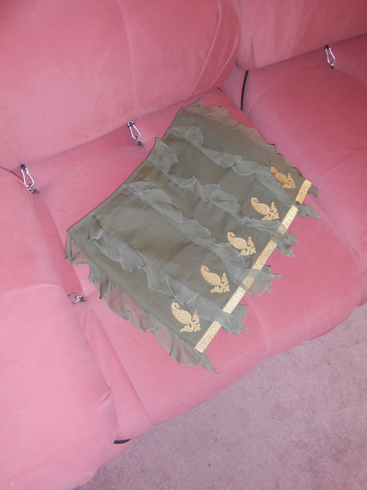 DIOR BY JOHN GALLIANO FW 2002 SILK MINI SKIRT