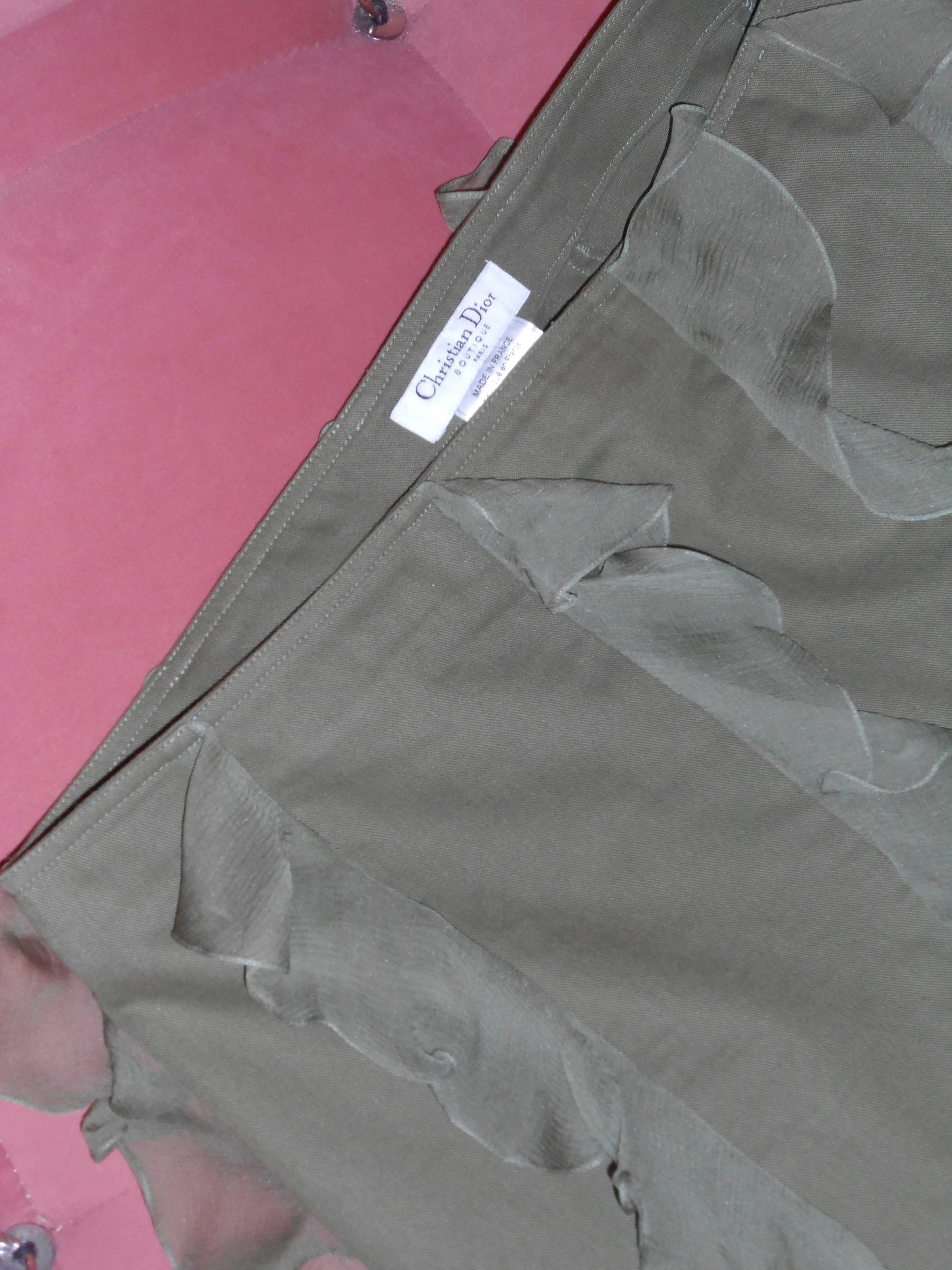 DIOR BY JOHN GALLIANO FW 2002 SILK MINI SKIRT