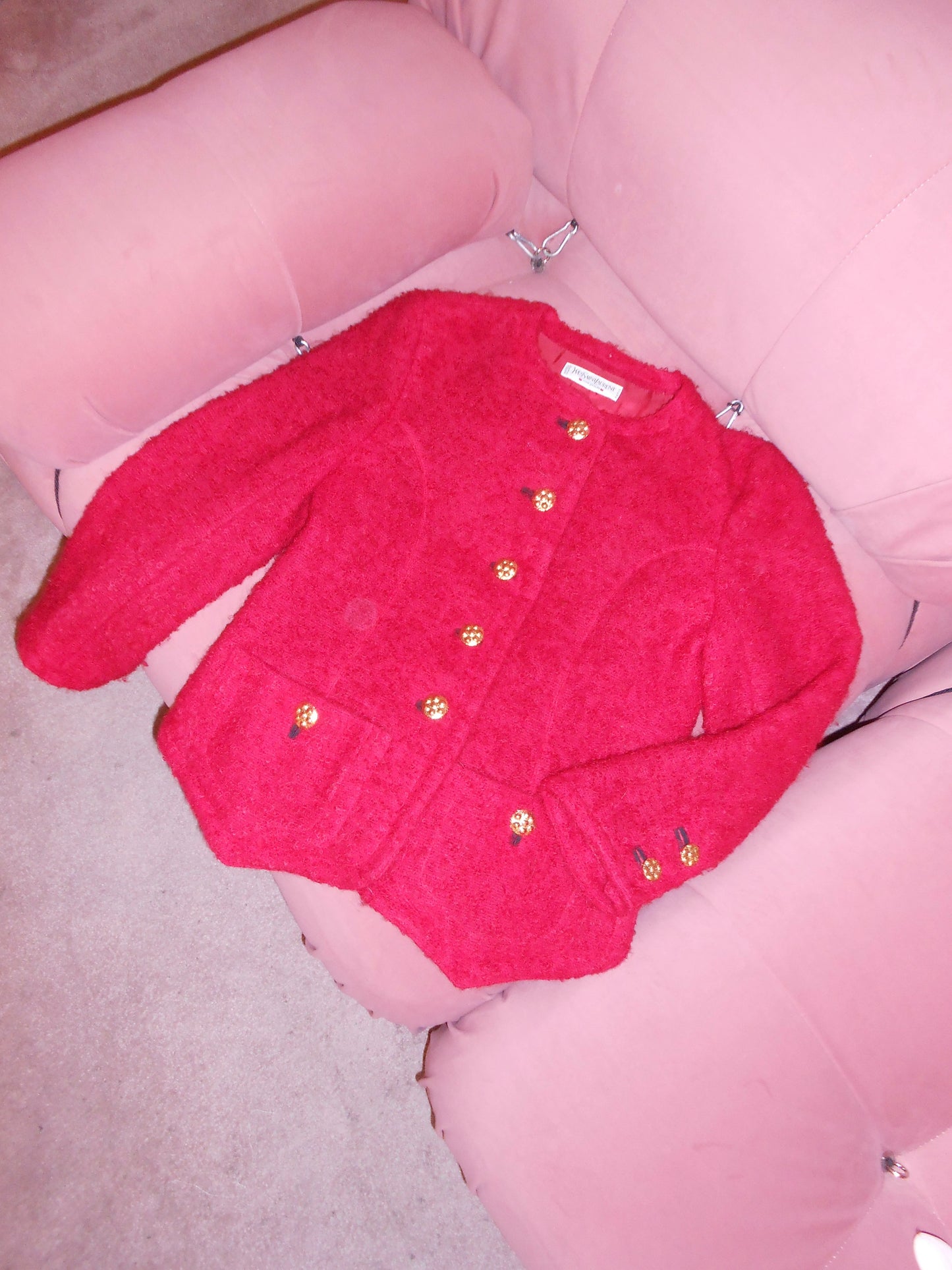 YVES SAINT LAURENT FW 1991	WOOL BOUCLETTE JACKET