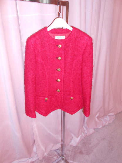 YVES SAINT LAURENT FW 1991	WOOL BOUCLETTE JACKET