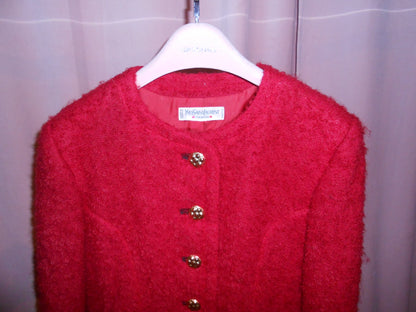 YVES SAINT LAURENT FW 1991	WOOL BOUCLETTE JACKET
