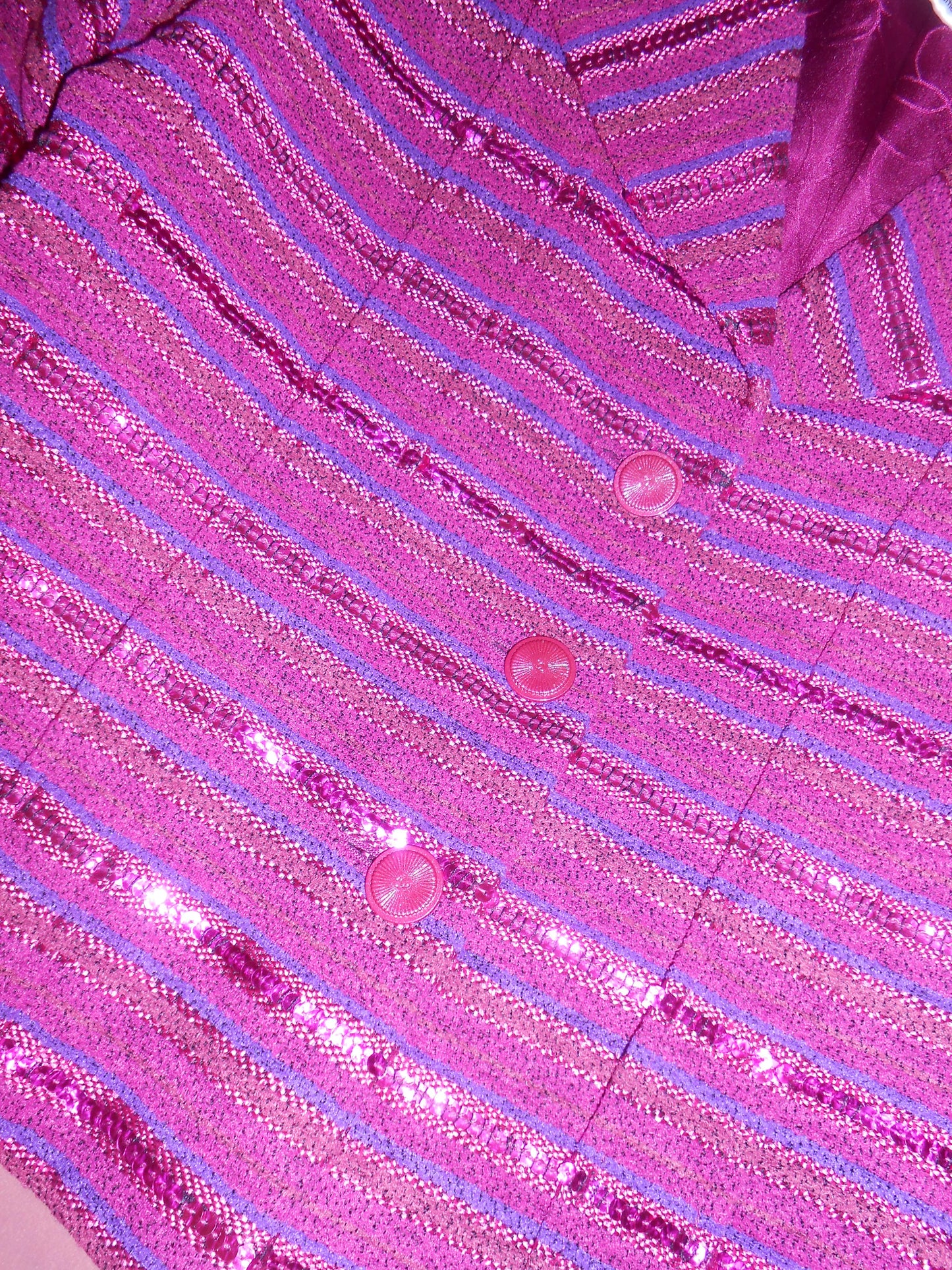CHANEL BY KARL LAGERFELD SS 2001 TWEED & SEQUIN JACKET
