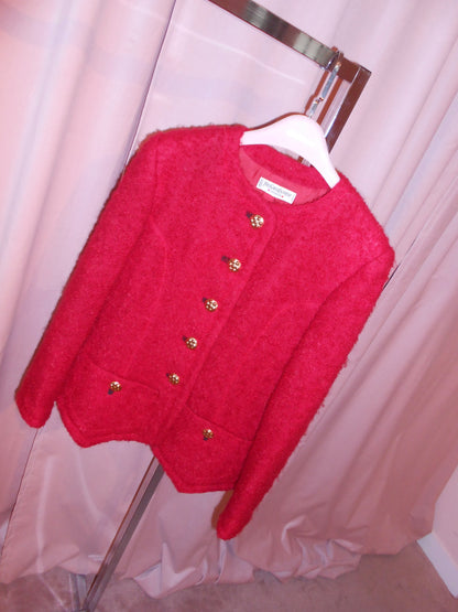YVES SAINT LAURENT FW 1991	WOOL BOUCLETTE JACKET