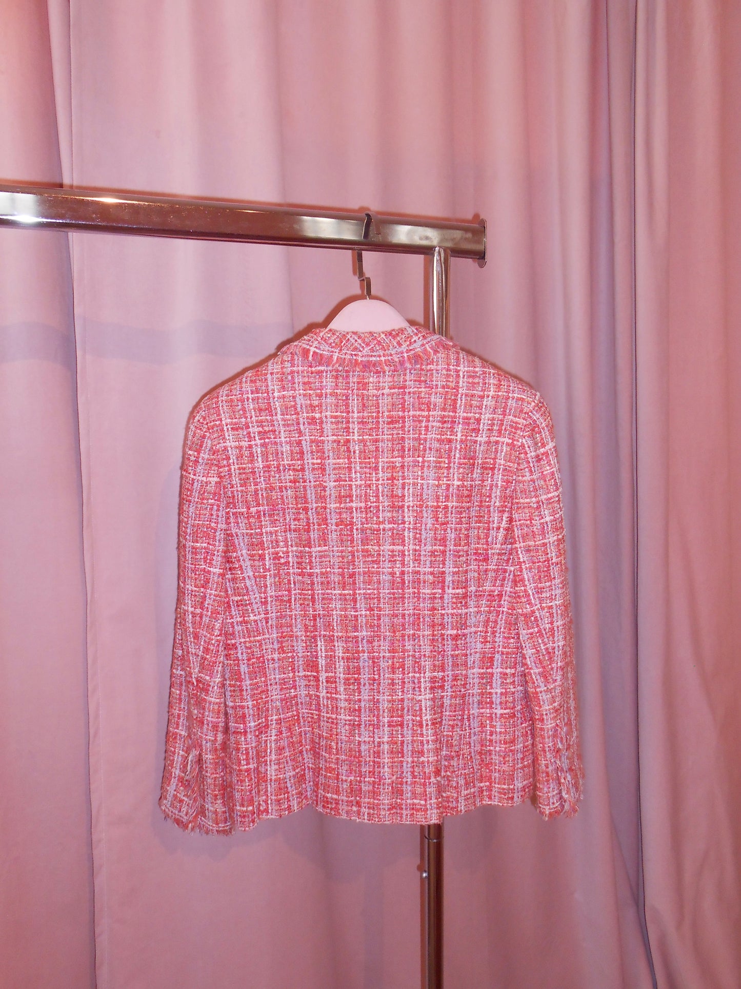 CHANEL BY KARL LAGERFELD SS 2004 MULTICOLOR TWEED JACKET