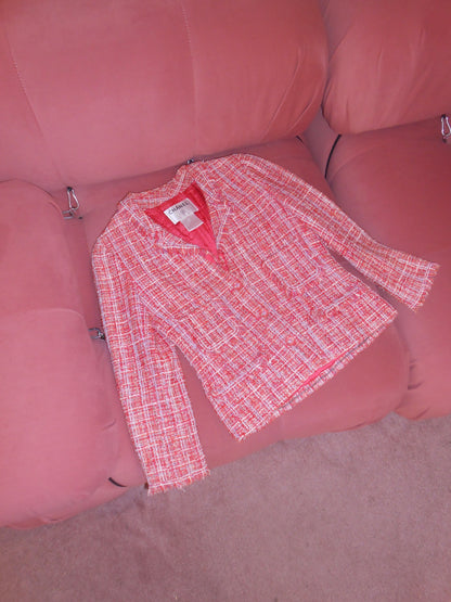 CHANEL BY KARL LAGERFELD SS 2004 MULTICOLOR TWEED JACKET